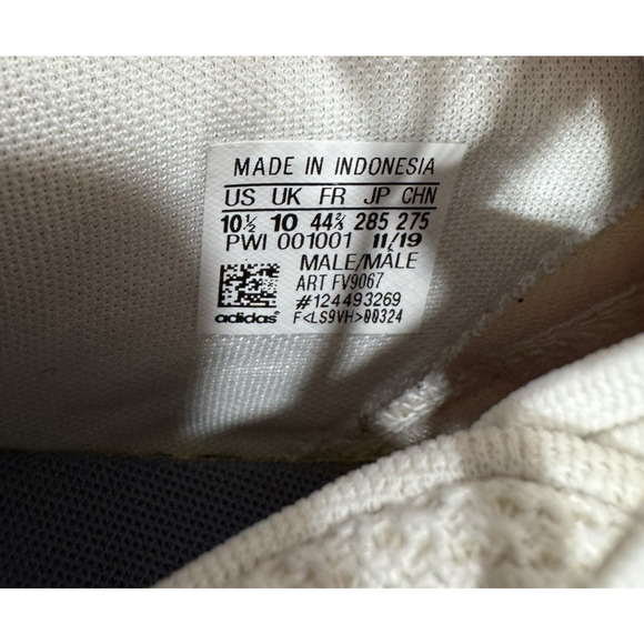 Adidas Questar Shoes Mens 10.5 Cloudfoam White/Red Mesh Sneakers Running FV9067 - Picture 8 of 16